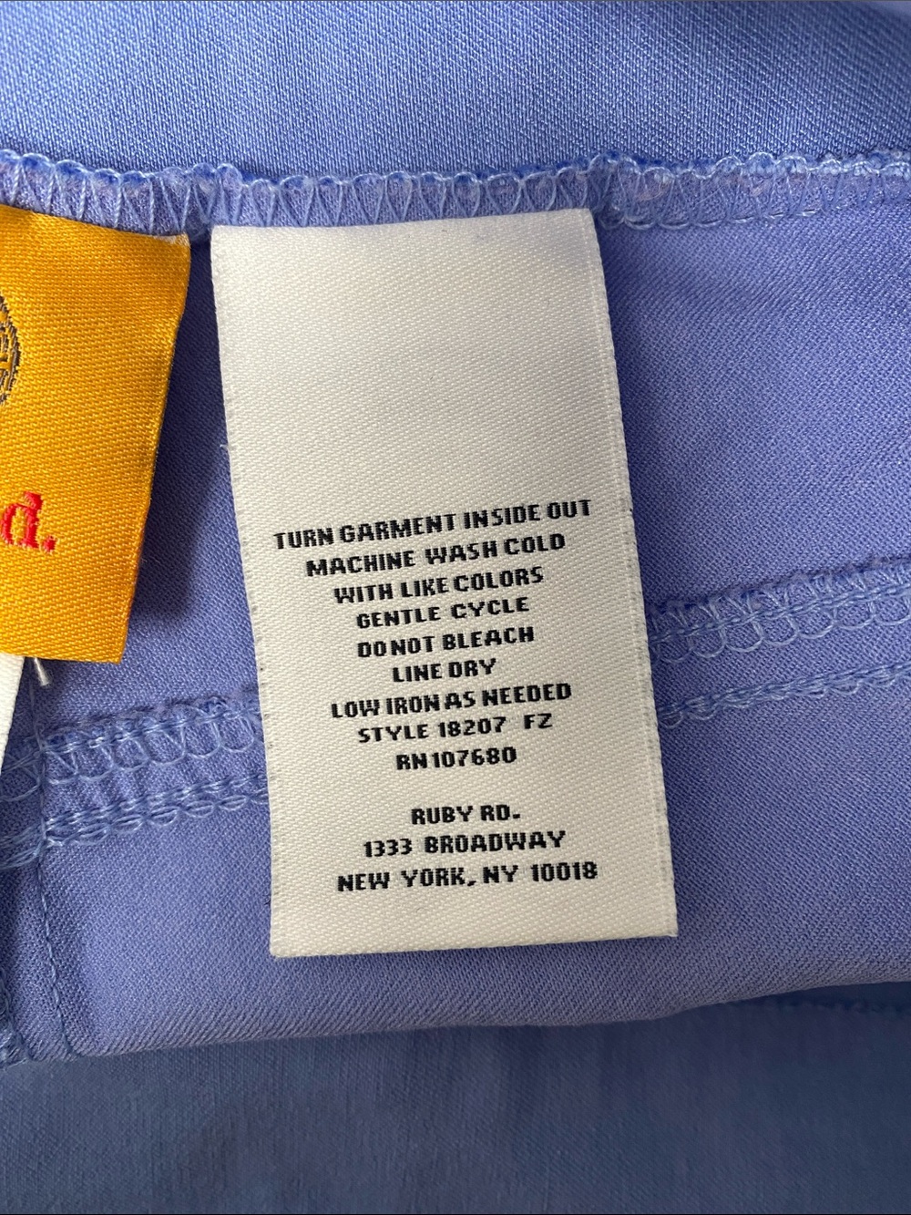 Ruby Rd. Periwinkle Cropped Knit Capris - Picture 7 of 7